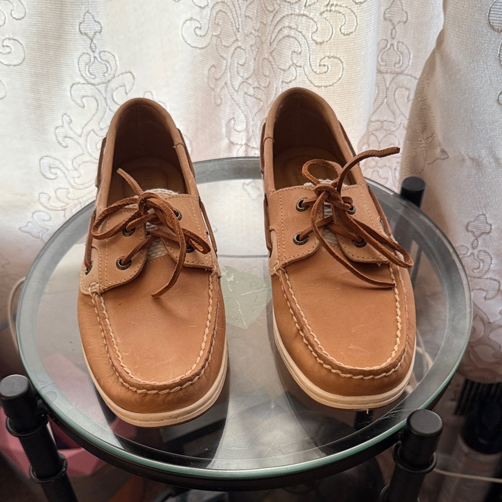 Sperry Tan Leather Women's Loafers